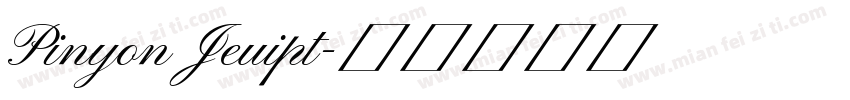 Pinyon Jeuipt字体转换